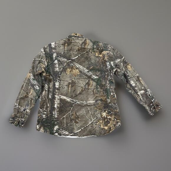 Vintage 90’s Cabela’s Hunting Denim Twill Button Down Shacket Shirt Men’s Large - Picture 9 of 12